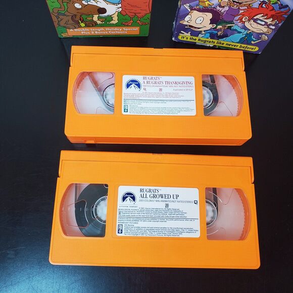 A Rugrats Thanksgiving & All Growed Up (2 VHS) UNTESTED - Picture 3 of 12